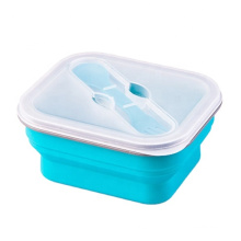 Food Grade Collapsible Silicone Folding Lunch Box
